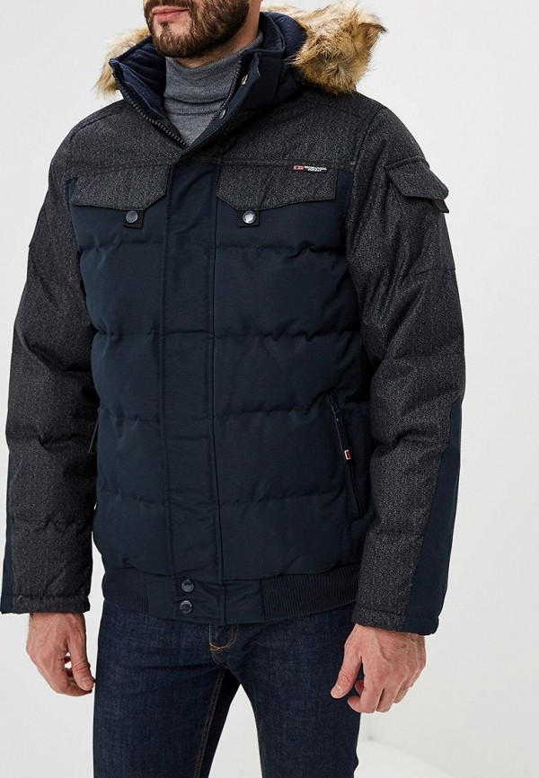 Куртка утепленная Geographical Norway, цвет: синий, GE015EMDLAU8 ...