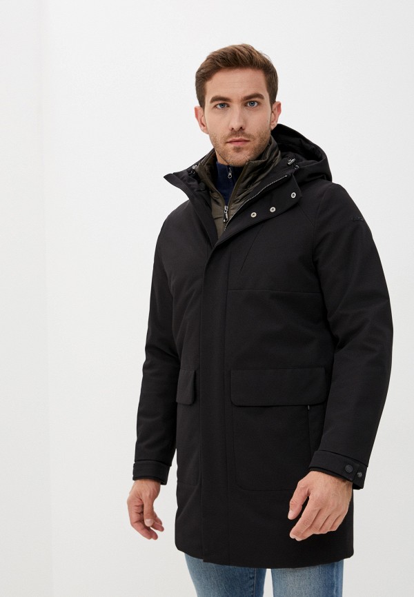 Куртка утепленная Geox AERANTIS, цвет: черный, GE347EMKKQS5 — купить в  интернет-магазине Lamoda