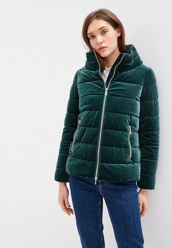 Куртка утепленная Geox, цвет: зеленый, GE347EWFQSB3 — купить в  интернет-магазине Lamoda