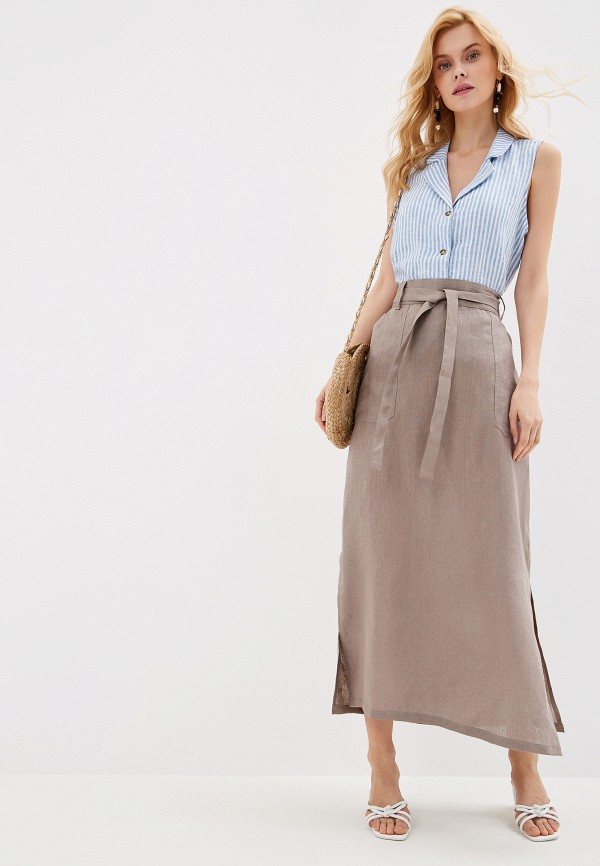 Юбка Glenfield, цвет: бежевый, GL017EWFQQA0 — купить в интернет ...