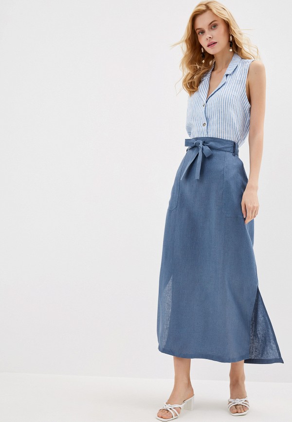 Юбка Glenfield, цвет: голубой, GL017EWFQQA1 — купить в интернет ...