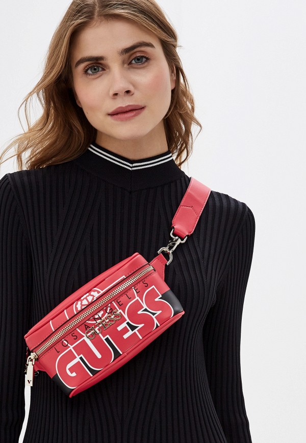 Сумка поясная Guess, цвет: розовый, GU460BWHJIW8 — купить в интернет ...