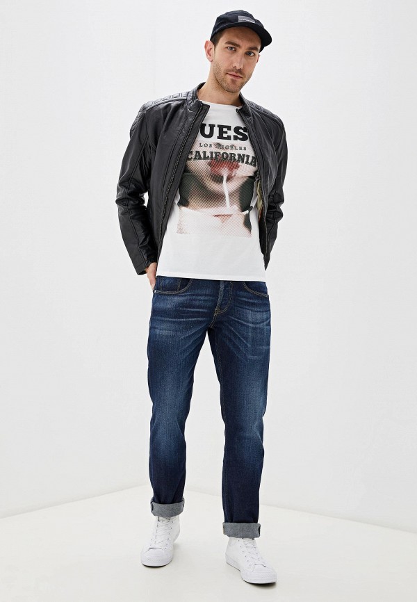 Куртка кожаная Guess, цвет: черный, GU644EMHSMT5 — купить в интернет ...