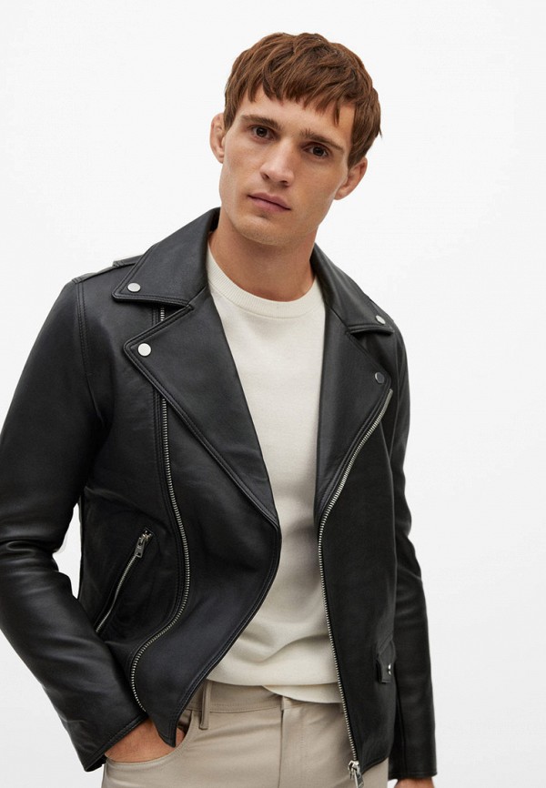 Mango Man Куртка кожаная - - PERFECT - фото 1