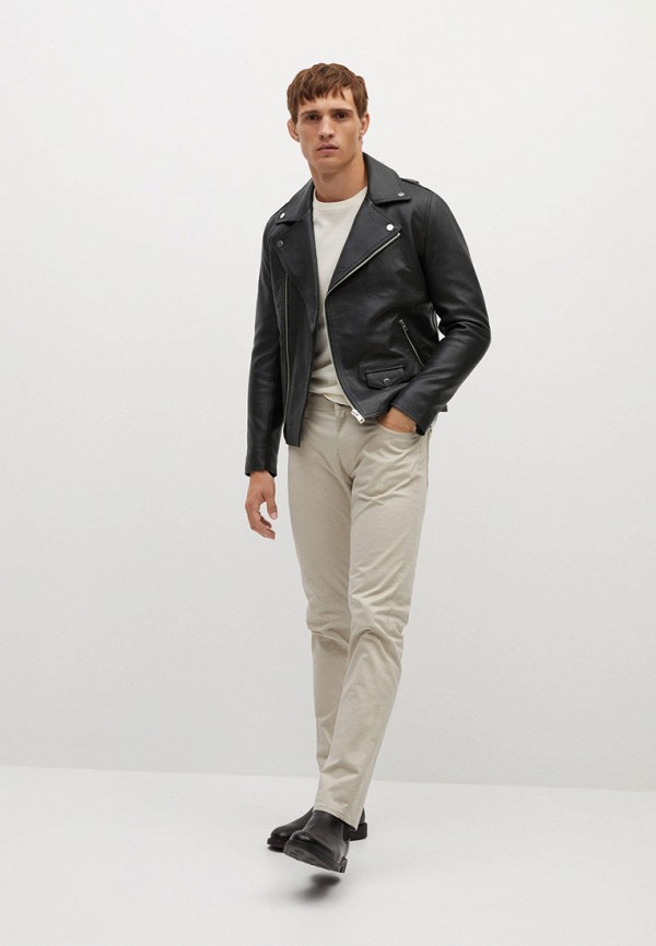 Mango Man Куртка кожаная - - PERFECT - фото 2