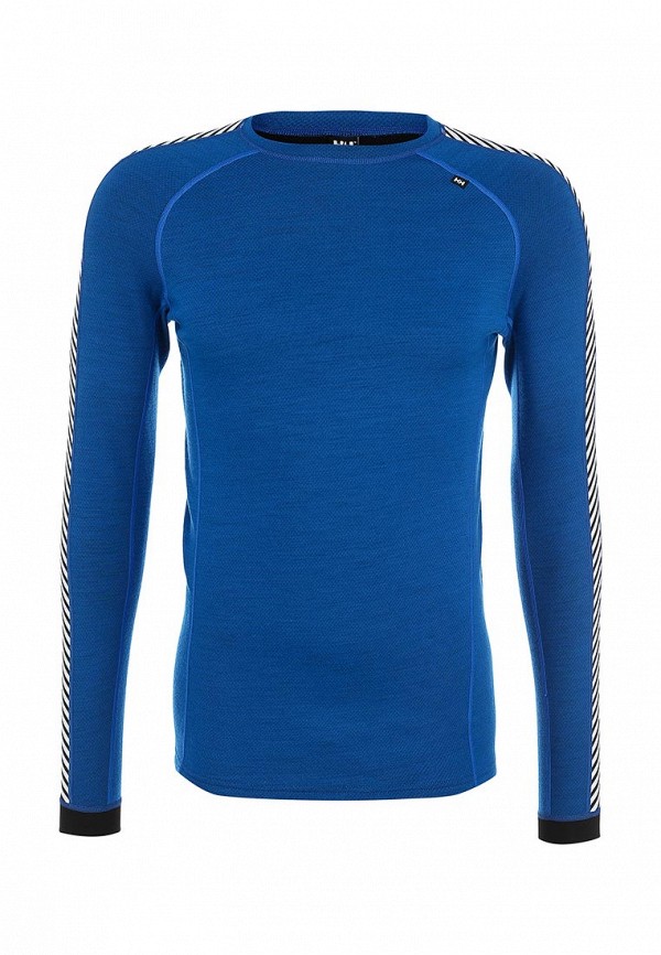 Термобелье верх Helly Hansen HH WARM ICE CREW, цвет: синий, HE012EMFOJ71 —купить в интернет-магазине Lamoda