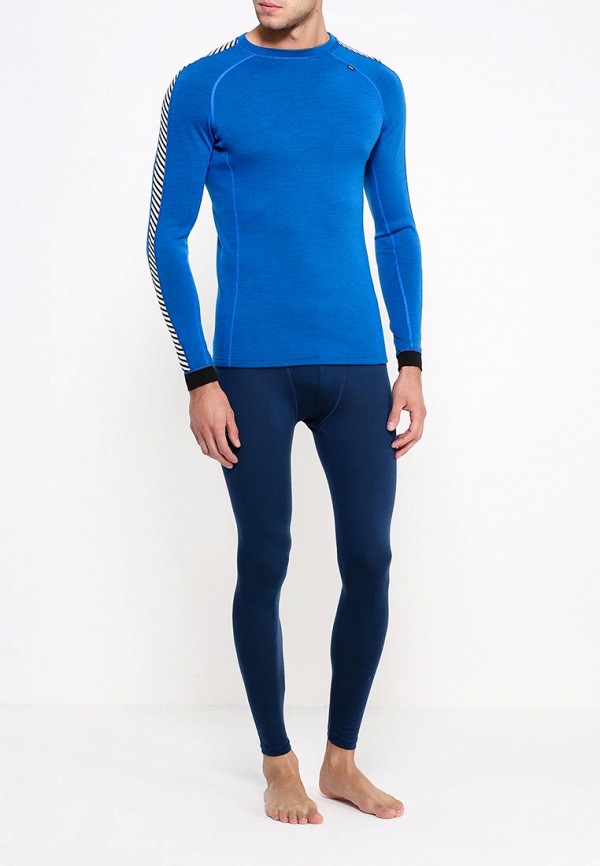 Термобелье верх Helly Hansen HH WARM ICE CREW, цвет: синий, HE012EMFOJ71 —купить в интернет-магазине Lamoda