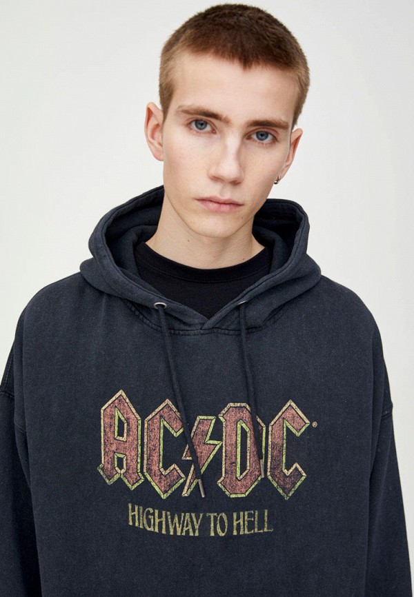 Ac dc sweatshirt pull and bear sale