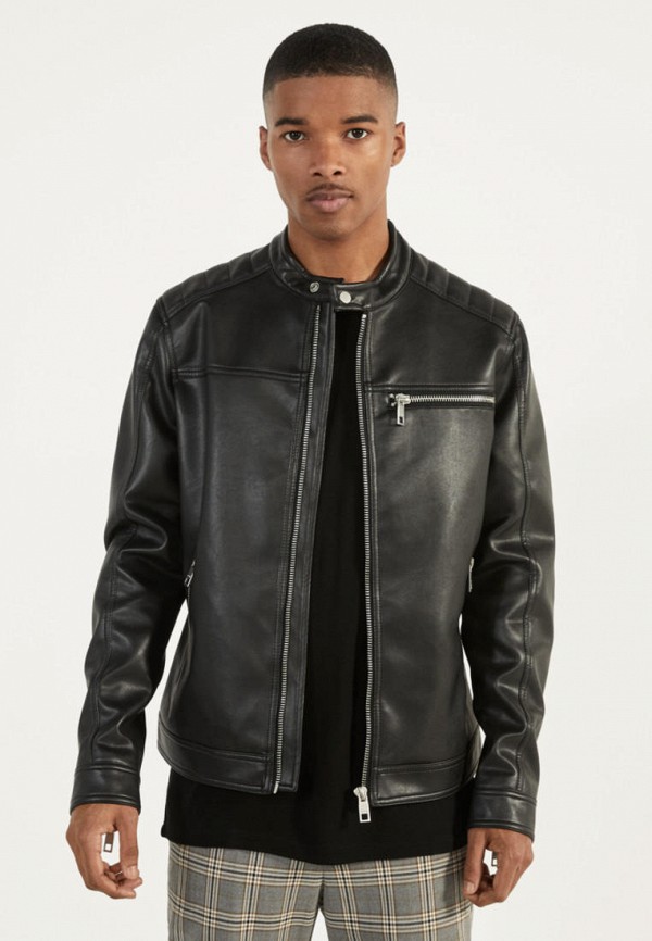 Bershka Куртка кожаная - фото 1