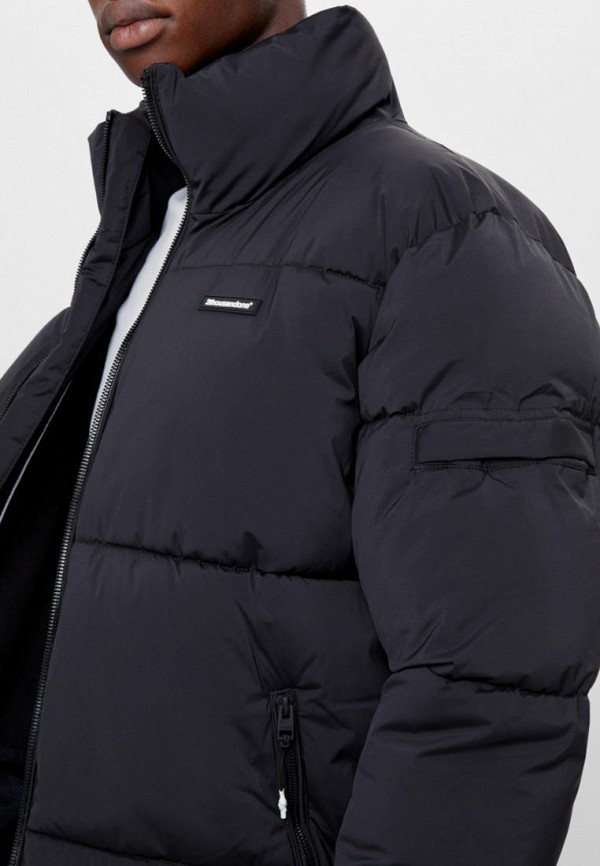 Куртка утепленная Bershka, цвет: черный, IX001XM0085E — купить в  интернет-магазине Lamoda