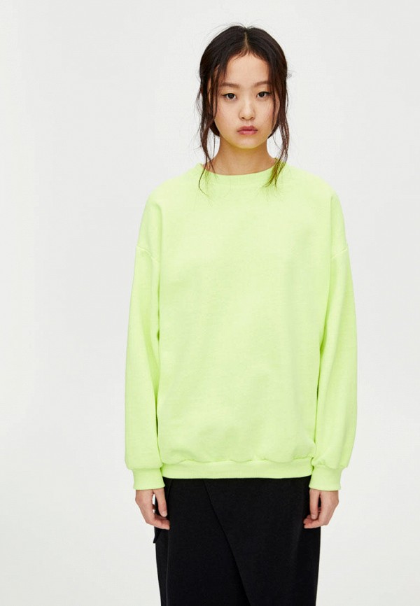 Свитшот Pull&Bear, цвет: зеленый, IX001XW003JN — купить в интернет ...