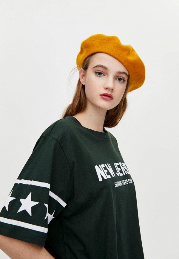 Футболка Pull&Bear Join Life, цвет: зеленый, IX001XW003RG — купить в ...