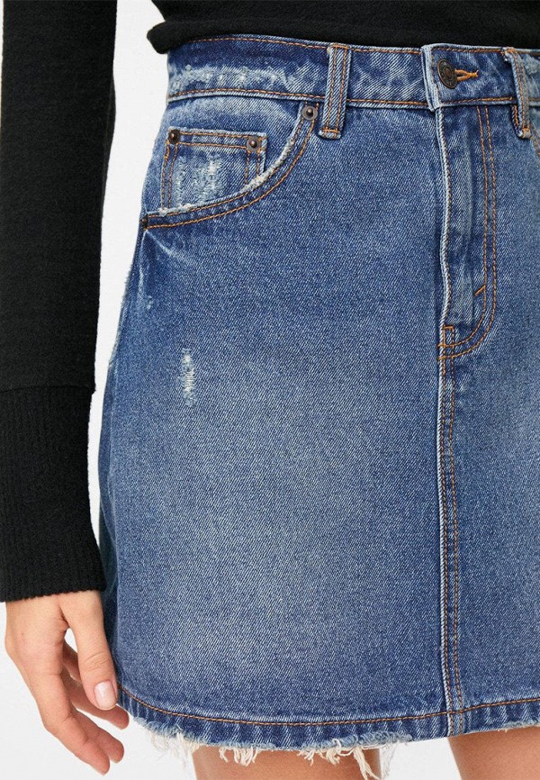 Stradivarius Юбка джинсовая - фото 4