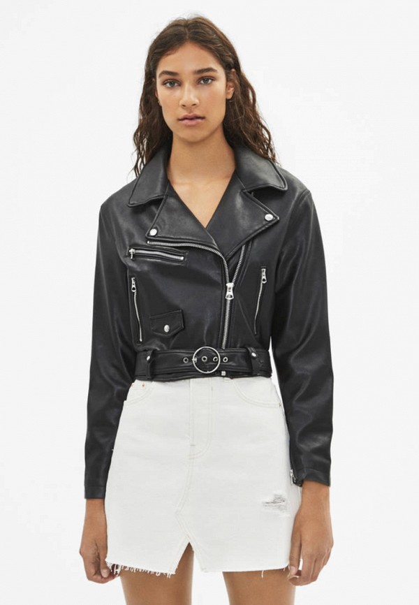Bershka Куртка кожаная - фото 1