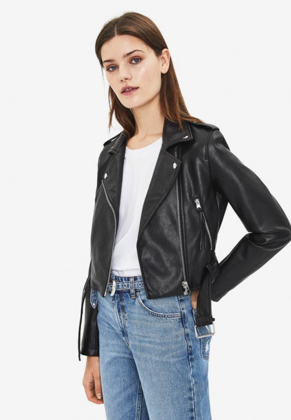 Bershka Куртка кожаная - фото 1