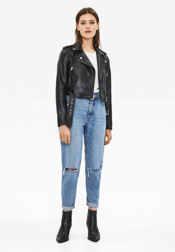 Bershka Куртка кожаная - фото 2