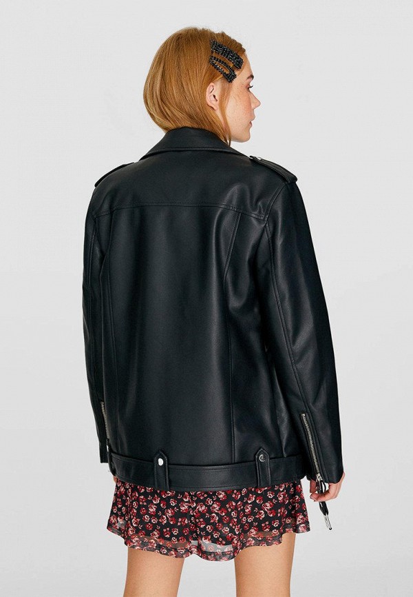 Stradivarius Куртка кожаная - фото 4