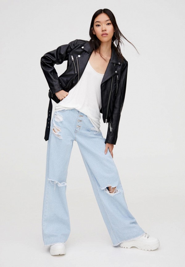 Pull&Bear Куртка кожаная - фото 2