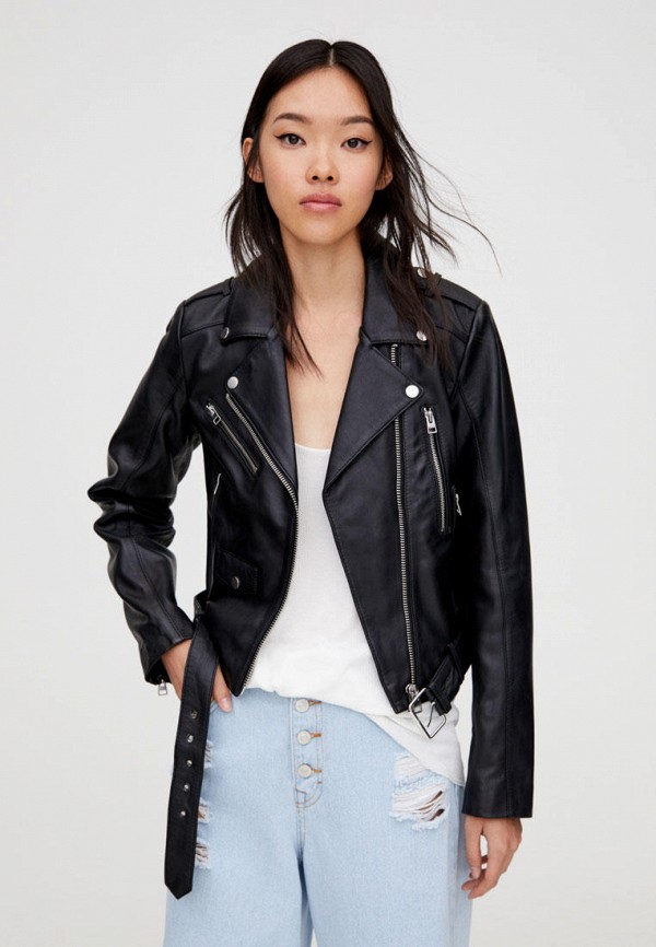 Pull&Bear Куртка кожаная - фото 1