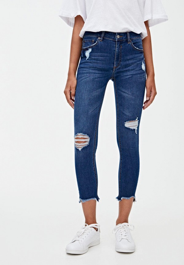Dzhinsy Pull Bear Skinny Medium Waist Kupit Za V Internet Magazine Lamoda Ru