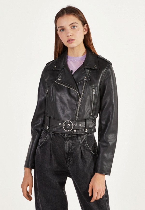 Bershka Куртка кожаная - фото 1