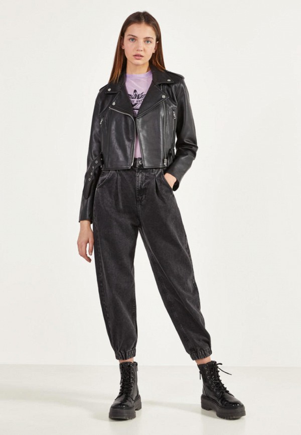 Bershka Куртка кожаная - фото 2