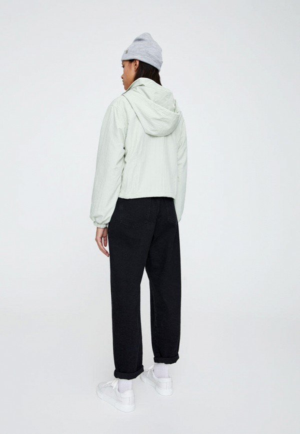 Ветровка Pull&Bear, цвет: зеленый, IX001XW00HOR — купить в интернет ...