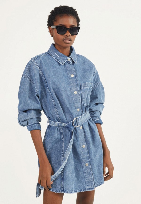Bershka Платье джинсовое - фото 1