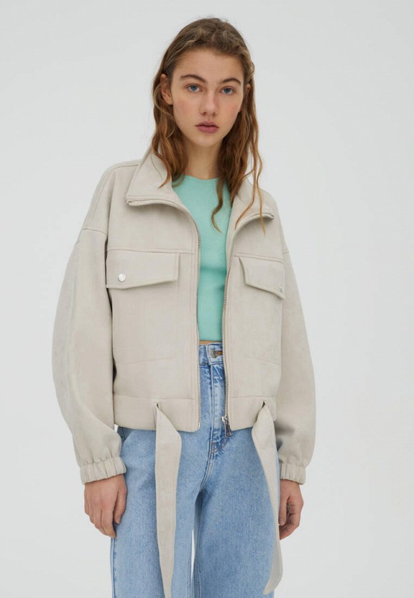 Pull&Bear Куртка кожаная - фото 1