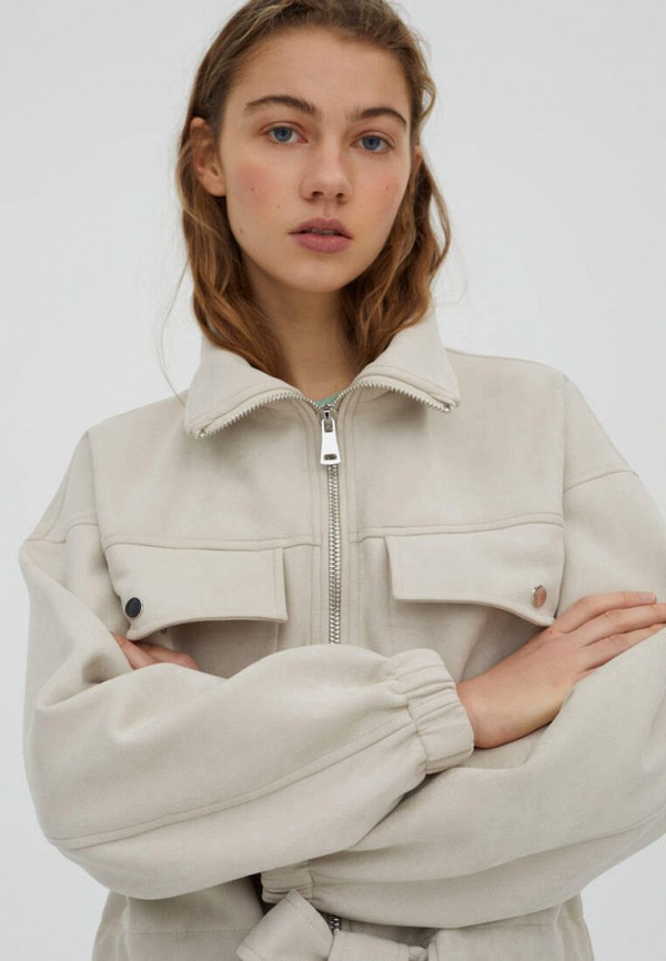 Pull&Bear Куртка кожаная - фото 5