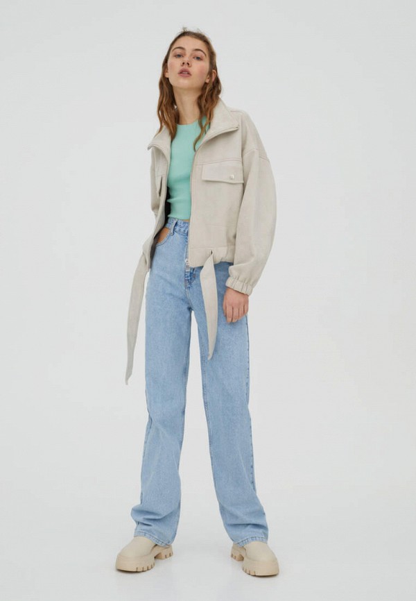 Pull&Bear Куртка кожаная - фото 4