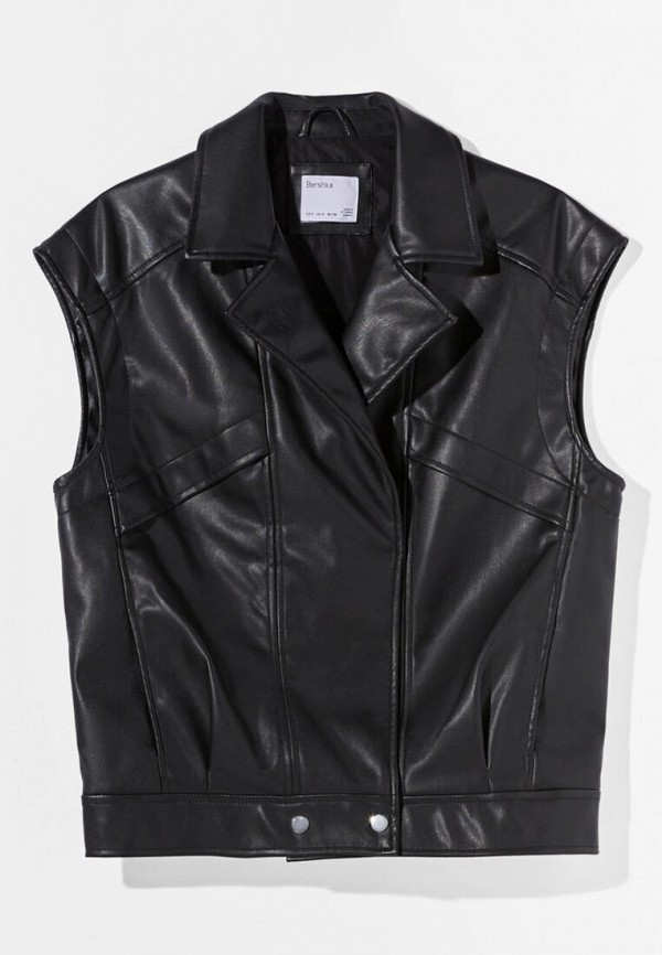 Bershka Жилет кожаный - фото 3