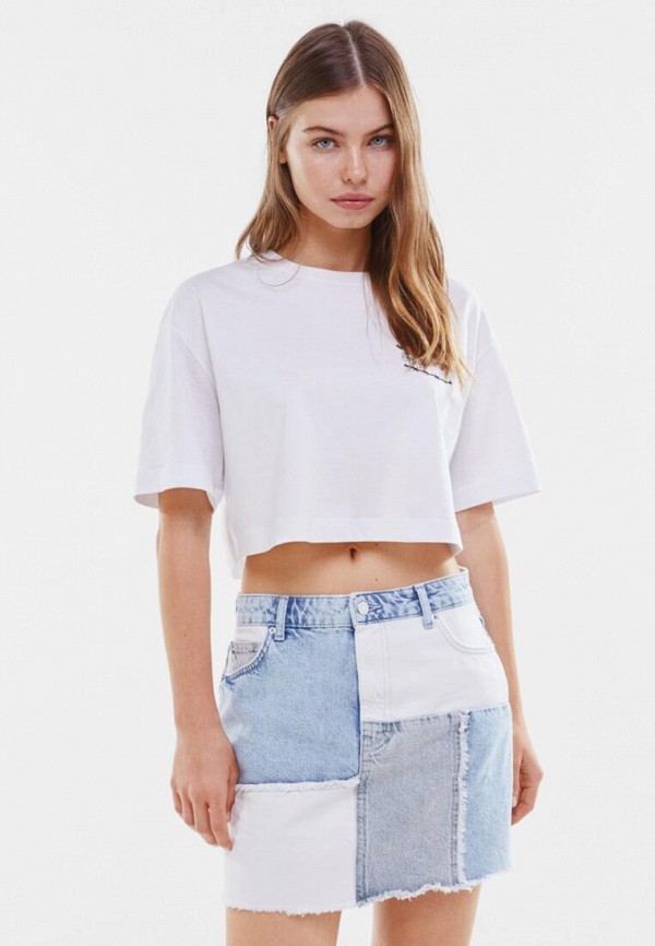 Bershka Юбка джинсовая - фото 1