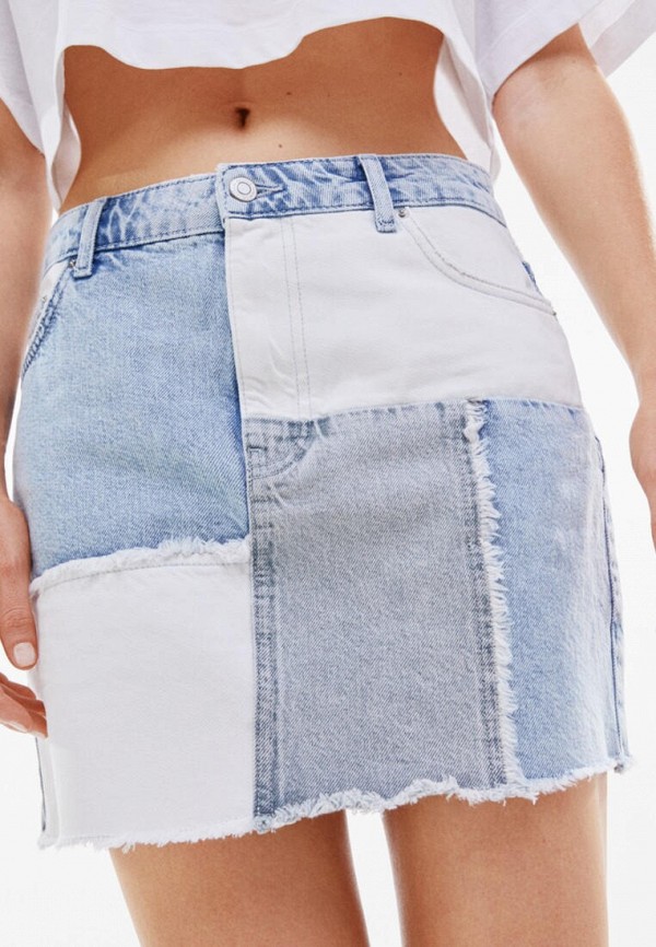 Bershka Юбка джинсовая - фото 4