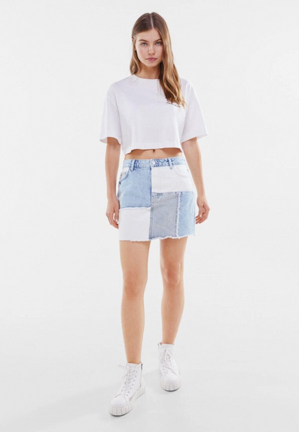 Bershka Юбка джинсовая - фото 2