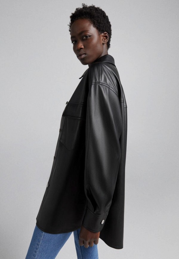 Bershka Куртка кожаная - фото 4
