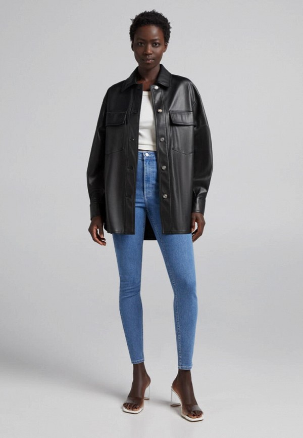 Bershka Куртка кожаная - фото 2