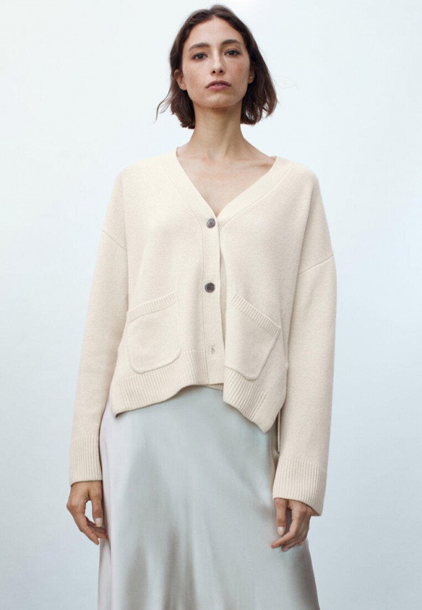 Кардиган Massimo Dutti, цвет: бежевый, IX001XW013SL — купить в интернет ...