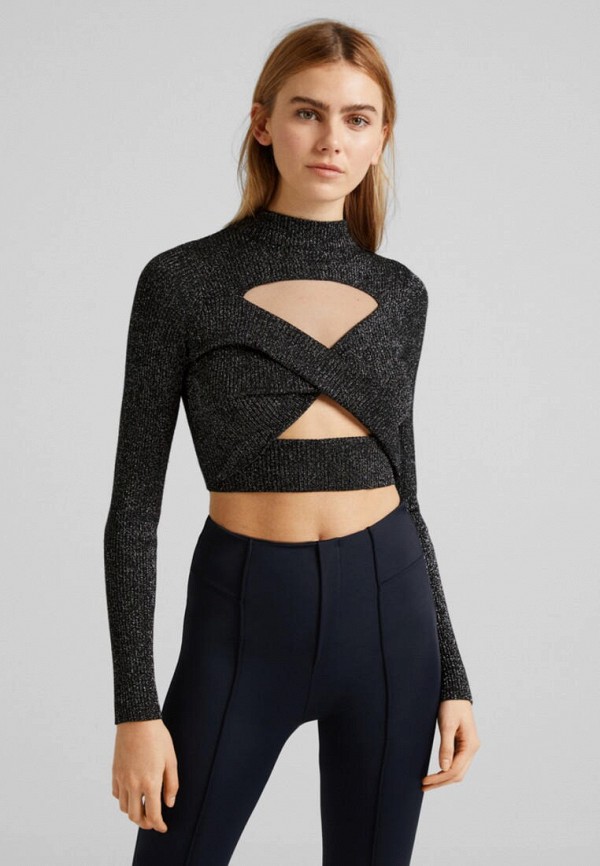 Top bershka negro sale