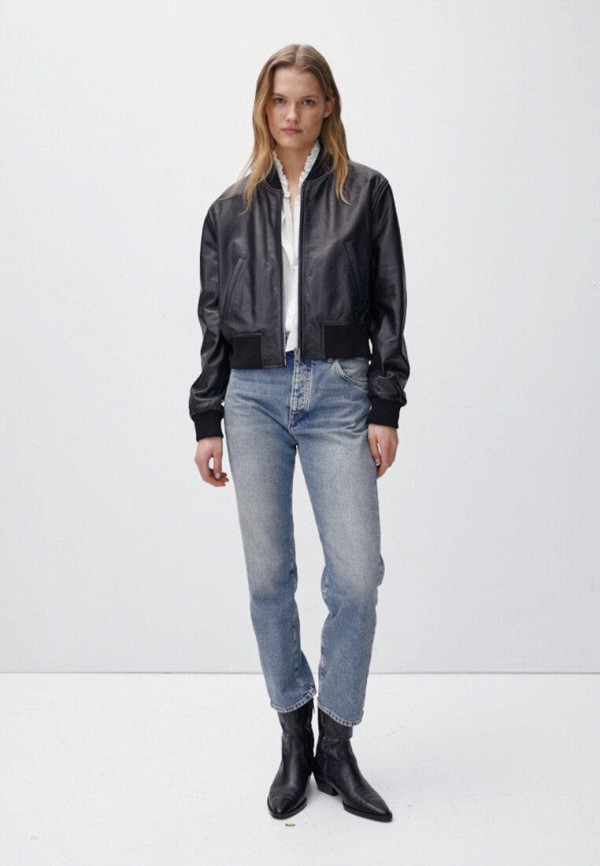 Massimo Dutti Куртка кожаная - фото 2