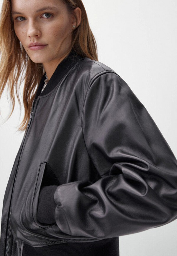 Massimo Dutti Куртка кожаная - фото 4