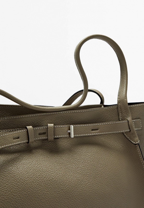 Сумка Massimo Dutti, цвет коричневый, IX001XW01ACX — купить в интернет