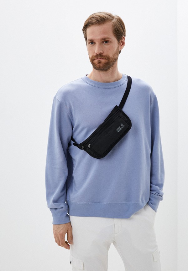 Сумка поясная Jack Wolfskin DOCUMENT BELT DE LUXE, цвет черный