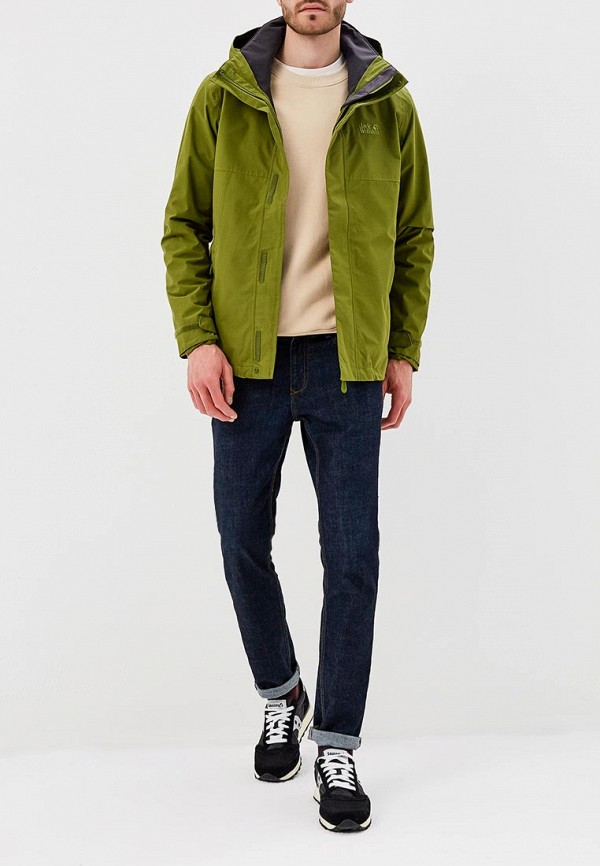Куртка Jack Wolfskin SEVEN PEAKS JACKET MEN, цвет: зеленый, JA021EMAOOT3 —  купить в интернет-магазине Lamoda