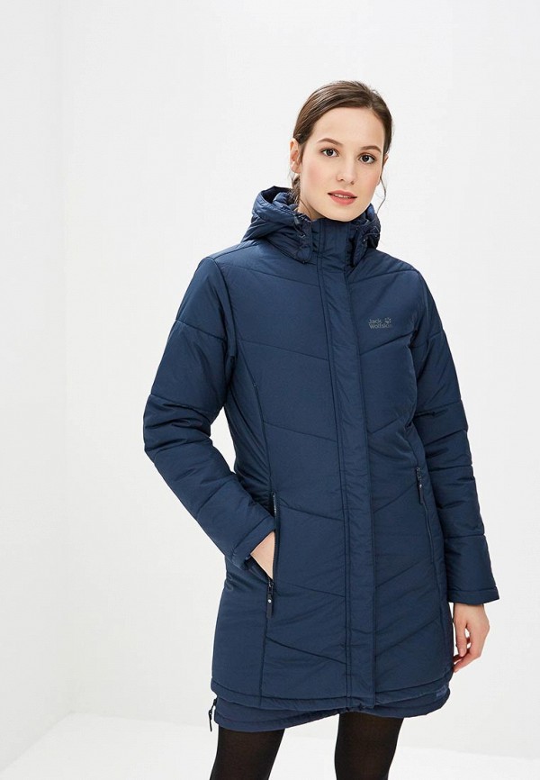 Куртка утепленная Jack Wolfskin SVALBARD COAT WOMEN, цвет: синий,  JA021EWCOGN0 — купить в интернет-магазине Lamoda
