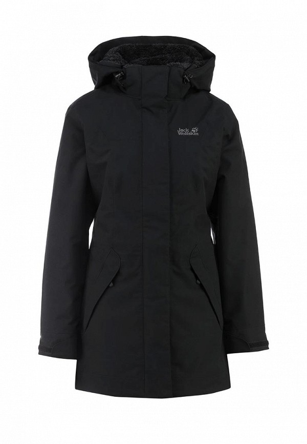 Куртка утепленная Jack Wolfskin 5TH AVENUE COAT, цвет: черный, JA021EWGVZ60  — купить в интернет-магазине Lamoda