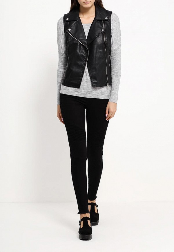 Jennyfer Жилет кожаный - фото 2