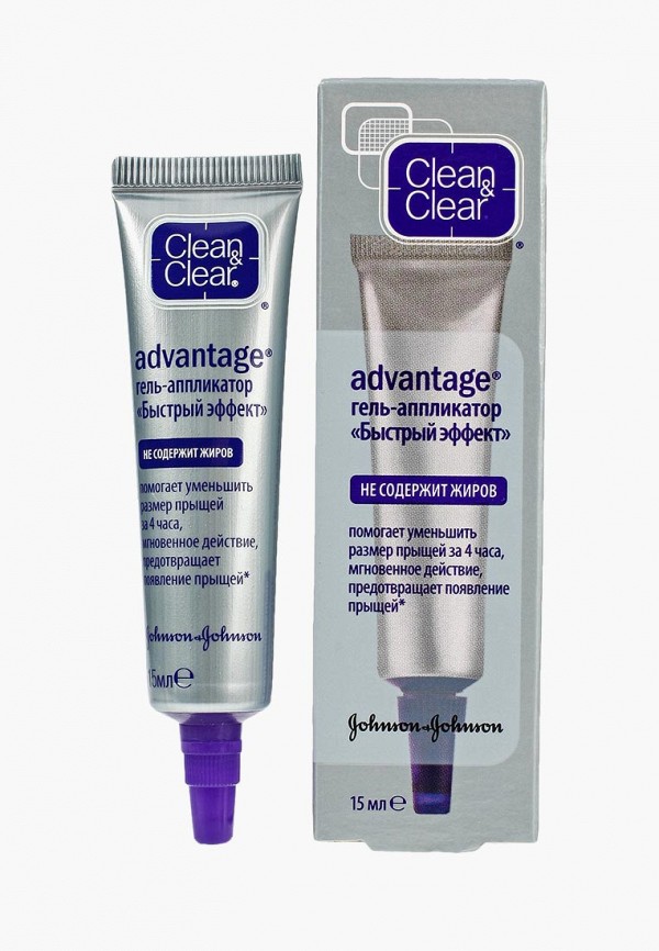 Clean & Clear Гель для лица - Clean&Clear быстрого действия для кожи склонной к появлению прыщей Быстрый эффект, 15 мл - фото 1