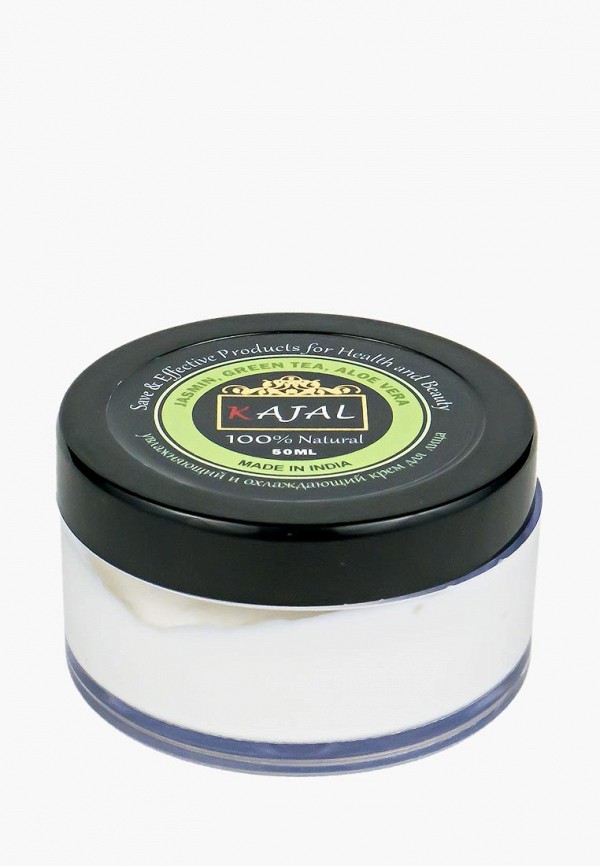 Kajal Крем для лица - Охлаждающий травяной  Жасмин, зеленый чай и Алоэ Вера, 50 мл - фото 1