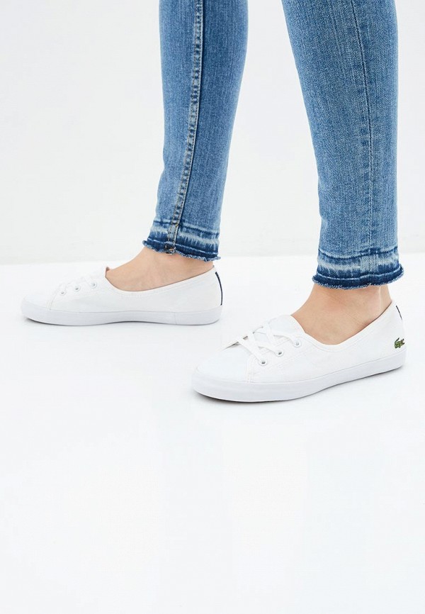 Кеды Лакост Женские Белые Кожаные Купить